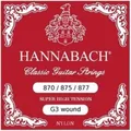 Hannabach Klassikgitarrensaiten G/3 Nylon umsponnen G3 Alu (877SHT)