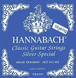 Hannabach Klassikgitarrensaiten Serie 815 für 8/10 saitige Gitarren / High Tension Silver Special A/10 (High tension)