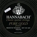 Hannabach Klassikgitarrensaiten Serie 825 Medium Tension Spezialvergoldung 3er Bass (8258MT)