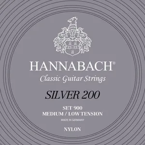 Hannabach Klassikgitarrensaiten Serie 900 Medium / Low Tension Silver 200 E6 (9006MLT)