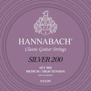 Hannabach Klassikgitarrensaiten Serie 900 Medium / High Tension Silver 200 Satz (900MHT)