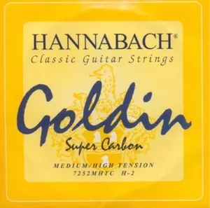 Hannabach Klassikgitarrensaiten Serie 725 Medium / High Tension Goldin H2 (7252MHTC)