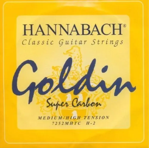 Hannabach Klassikgitarrensaiten Serie 725 Medium / High Tension Goldin H2 (7252MHTC)