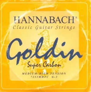 Hannabach Klassikgitarrensaiten Serie 725 Medium / High Tension Goldin G3 (7253MHTC)