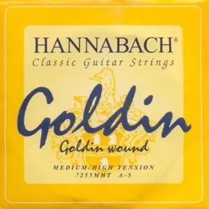 Hannabach Klassikgitarrensaiten Serie 725 Medium / High Tension Goldin A5 (7255MHT)