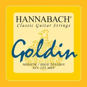 Hannabach Klassikgitarrensaiten Serie 725 Medium / High Tension Goldin 3er Bass (7257MHT)