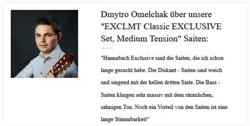 Hannabach Klassikgitarrensaiten Exclusive Serie High Tension Satz Exclusive High Tension (EXCLHT)