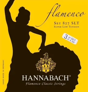 Hannabach Klassikgitarrensaiten Serie 827 Super Low Tension Flamenco Classic 3er Bass (8277SLT)