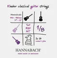 Hannabach Klassikgitarrensaiten Serie 890 1/8 Kindergitarre Mensur: 44-48cm Satz (890MT 1/8)