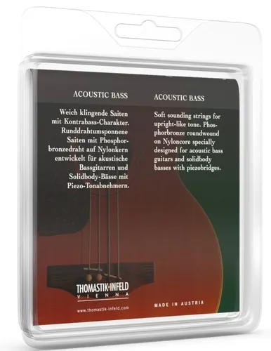 Thomastik Saiten für Akustikbass Phosphor Bronze Satz (4-string)