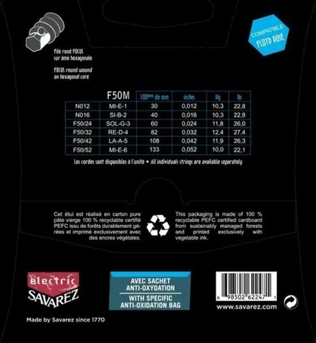 E-Gitarre-Saiten Focus  Stainless Steel .012-.052 (.012-.052)