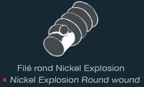 E-Gitarre-Saiten Nickel Explosion  Roundcore Light-Med. wound G .010-.052 (Light-Med. wound G .010-.052)