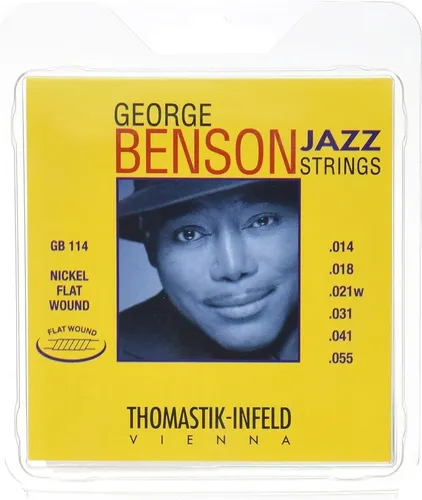 Thomastik Saiten für E-Gitarre George Benson Jazz Guitar Satz heavy flatwound (GB114)