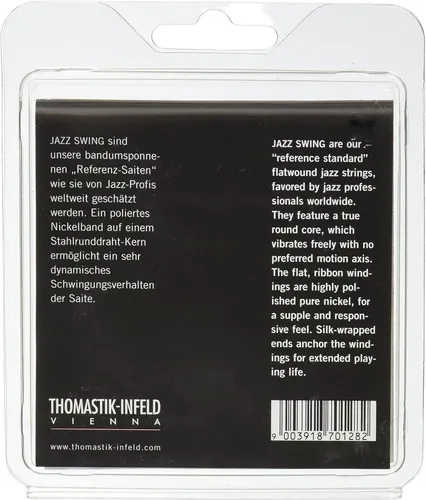 Thomastik Saiten für E-Gitarre Jazz Swing Series Nickel Flat Wound Satz 011 flatwound (JS111)