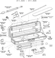 GEWA Violinkoffer Strato Super Light Weight Ersatzbezug Conatex braun