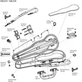 GEWA Rucksackriemen Violinform/Violin/Violakoffer Rucksackriemen 2 Stck.