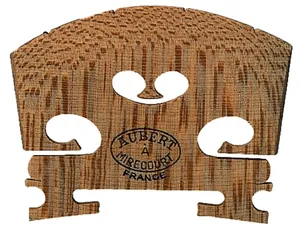 Aubert Violinsteg Ebenholzeinlage 3/4 (Fußbreite 38)