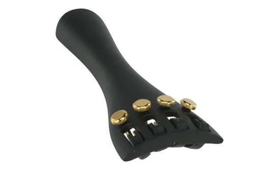 Violin Saitenhalter Ultra Multi-System 4/4 mit Schraubenzieher/Schrauben vergoldet (4/4 mit Schraubenzieher/Schrauben vergoldet)