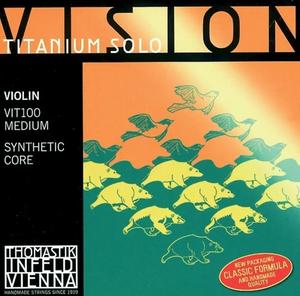 Thomastik Saiten für Violine Vision Titanium Solo Synthetic Core Mittel (VIT100)