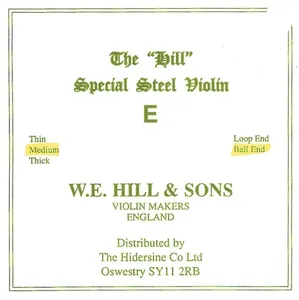 Hill Saiten für Violine Thick
