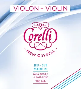 Corelli Saiten für Violine New Crystal 4/4 Medium (700MB)