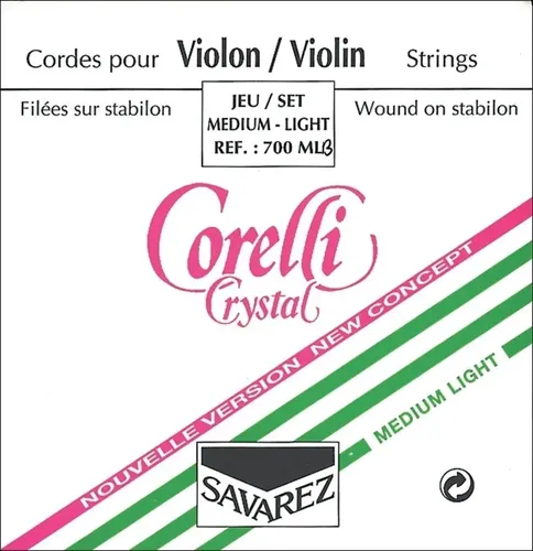 Corelli Saiten für Violine New Crystal 4/4 Medium (701M)