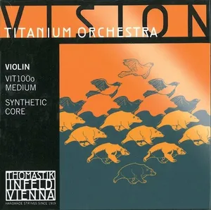 Thomastik Saiten für Violine Vision Titanium Orchestra Synthetic Core Mittel (VIT03 0)
