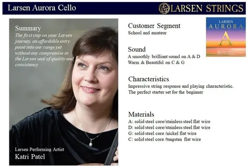 Cello-Saiten Larsen Aurora G 4/4 bulk (G 4/4 bulk)